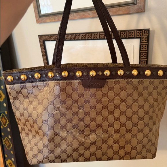Gucci Handbags - GUCCI GG Crystal Babouska Tote